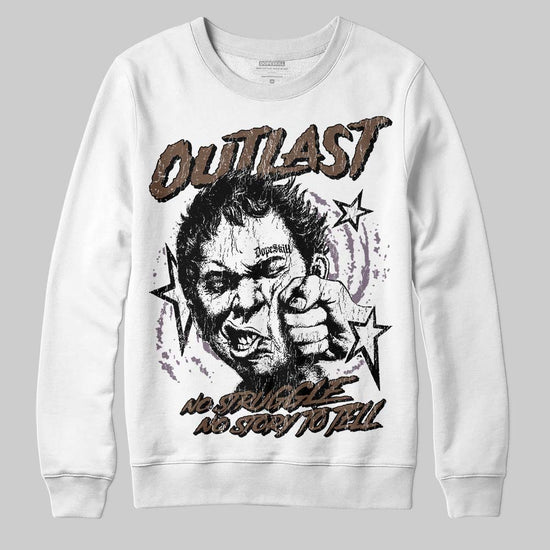 A Ma Maniére x Air Jordan 4 “Dark Mocha” DopeSkill Sweatshirt Outlast Graphic Streetwear - White