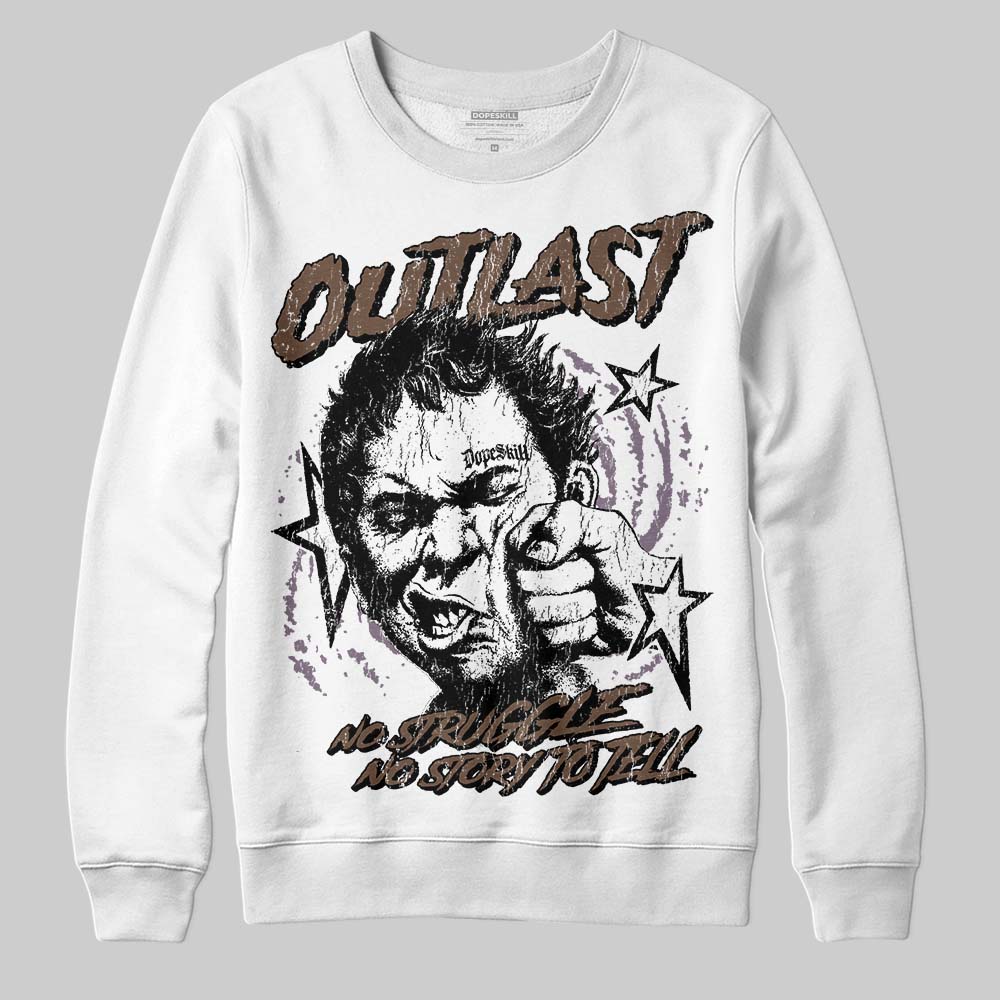 A Ma Maniére x Air Jordan 4 “Dark Mocha” DopeSkill Sweatshirt Outlast Graphic Streetwear - White