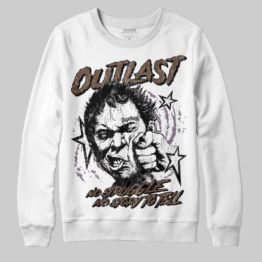 A Ma Maniére x Air Jordan 4 “Dark Mocha” DopeSkill Sweatshirt Outlast Graphic Streetwear - White