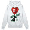 Jordan 1 High OG Green Glow DopeSkill Hoodie Sweatshirt Self Made Graphic Streetwear - White