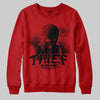 Red Sneakers DopeSkill Sweatshirt Thief In The Night Graphic Streetwear - Red