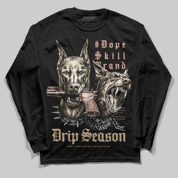 TAN Sneakers DopeSkill Long Sleeve T-Shirt New Drip Season Graphic Streetwear  - Black