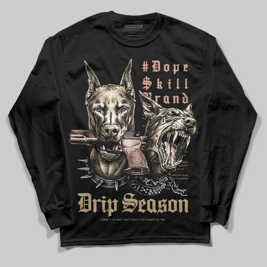 TAN Sneakers DopeSkill Long Sleeve T-Shirt New Drip Season Graphic Streetwear  - Black