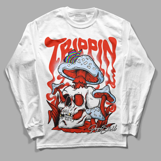 Jordan 6 Retro Toro Bravo DopeSkill Long Sleeve T-Shirt Trippin Graphic Streetwear - White