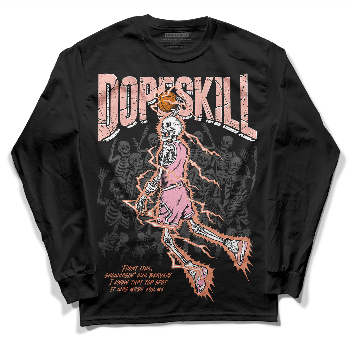 Jordan 11 Low “Legend Pink” DopeSkill Long Sleeve T-Shirt Thunder Dunk Graphic Streetwear - Black