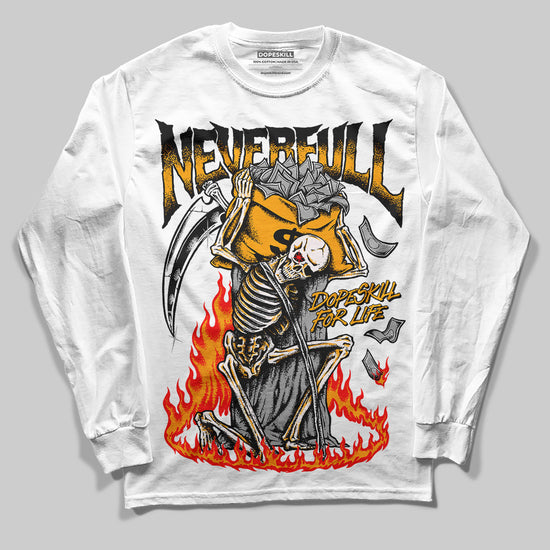 Jordan 12 Retro Black Taxi DopeSkill Long Sleeve T-Shirt NeverFull Graphic Streetwear - White