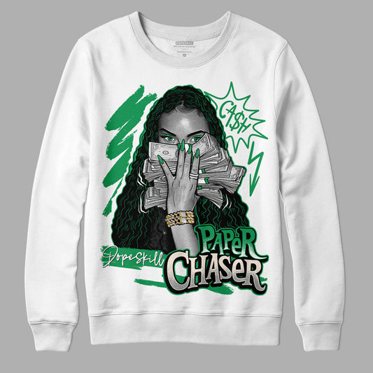 Jordan 3 WMNS “Lucky Green” DopeSkill Sweatshirt NPC Graphic Streetwear - White
