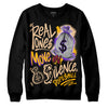 Jordan 7 SE Afrobeats DopeSkill Sweatshirt Real Ones Move In Silence Graphic Streetwear - Black 