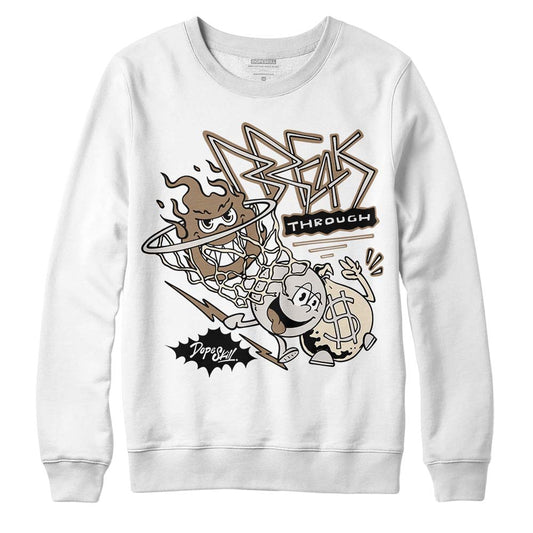 Jordan 5 SE “Sail” DopeSkill Sweatshirt Break Through Graphic Streetwear - White