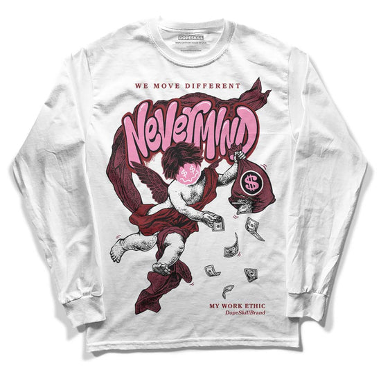 Jordan 1 Retro High OG “Team Red” DopeSkill Long Sleeve T-Shirt Nevermind Graphic Streetwear - White