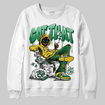 Green Sneakers DopeSkill Sweatshirt Got That Graphic Streetwear - WHite 