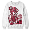 Jordan 1 Retro High '85 OG Metallic Burgundy DopeSkill Sweatshirt Broken Heart Graphic Streetwear - White