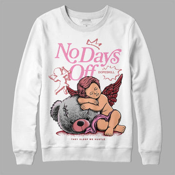 Valentine's Day Collection DopeSkill Sweatshirt New No Days Off Graphic Streetwear - White 