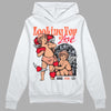 DJ Khaled x Jordan 5 Retro ‘Crimson Bliss’ DopeSkill Hoodie Sweatshirt Looking For Love Graphic Streetwear - White