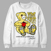 Jordan 11 Low 'Yellow Snakeskin' DopeSkill Sweatshirt Love Kills Graphic Streetwear - White