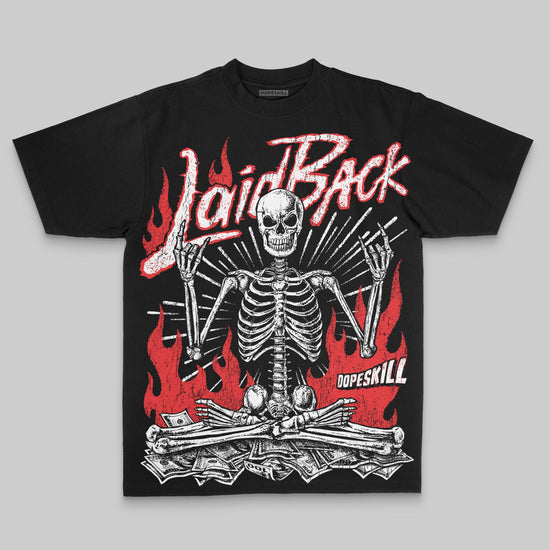 Laid Back Oversize Print DopeSkill T-shirt Streetwear - Black