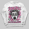 Pink Sneakers DopeSkill Long Sleeve T-Shirt Root of Evil Graphic Streetwear - White 