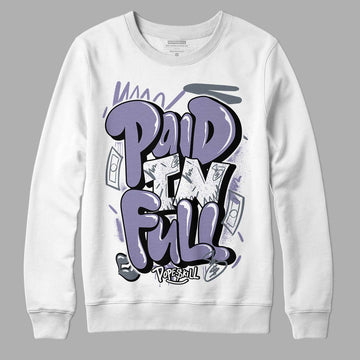 Jordan 5 Retro Low Indigo Haze DopeSkill Sweatshirt New Paid In Full Graphic Streetwear - White