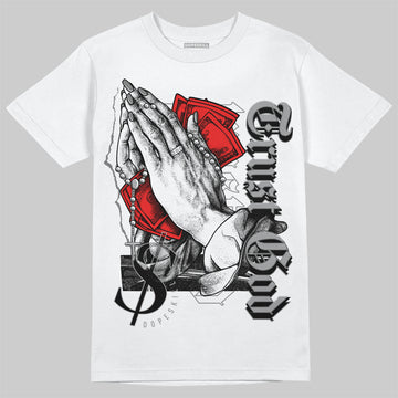 Grey Sneakers DopeSkill T-Shirt Trust God Graphic Streetwear - White