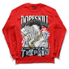 Jordan 11 Retro Cherry DopeSkill Varsity Red Long Sleeve T-Shirt Sorry I've Been Trappin Graphic Streetwear