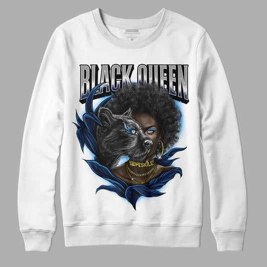 Jordan 3 "Midnight Navy" DopeSkill Sweatshirt New Black Queen Graphic Streetwear - White 