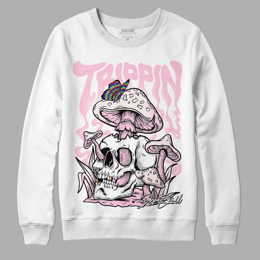 Dunk Low LX Pink Foam DopeSkill Sweatshirt Trippin Graphic Streetwear - White