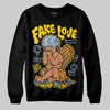 Jordan 6 “Yellow Ochre” DopeSkill Sweatshirt False Love Graphic Streetwear - Black