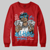Red Sneakers DopeSkill Sweatshirt All Hustle No Luck Graphic Streetwear - Red