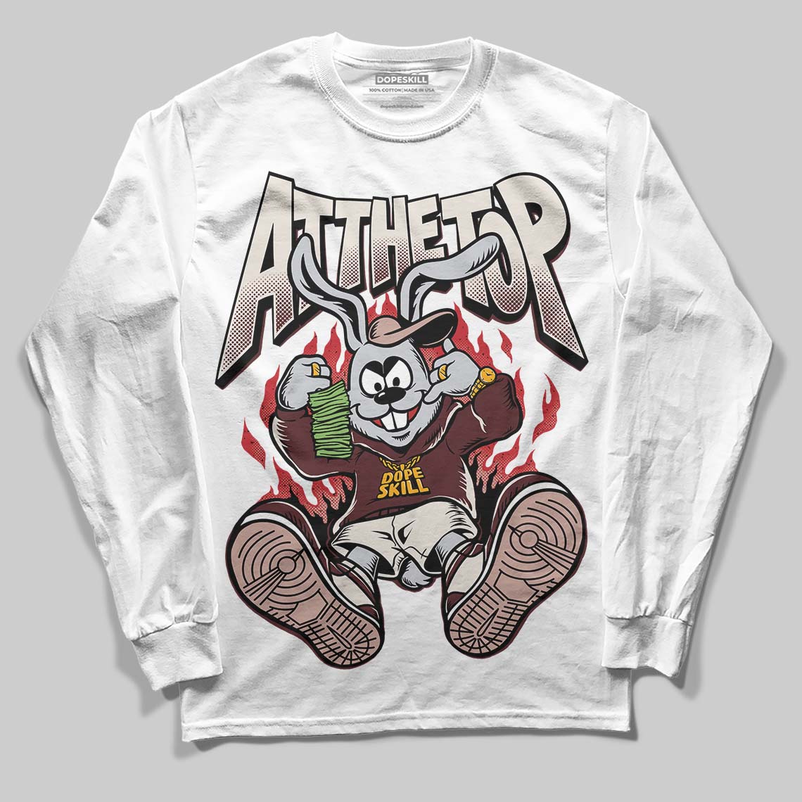 Jordan 11 “China” DopeSkill Long Sleeve T-Shirt At The Top Graphic Streetwear - White