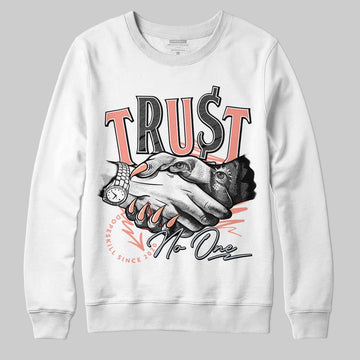 DJ Khaled x Jordan 5 Retro ‘Crimson Bliss’  DopeSkill Sweatshirt Trust No One Graphic Streetwear - White