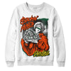 Dunk Low Team Dark Green Orange DopeSkill Sweatshirt Stackin Mines Graphic Streetwear - White