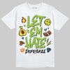 Neon Green Sneakers DopeSkill T-Shirt Let 'em Hate Graphic Streetwear - White