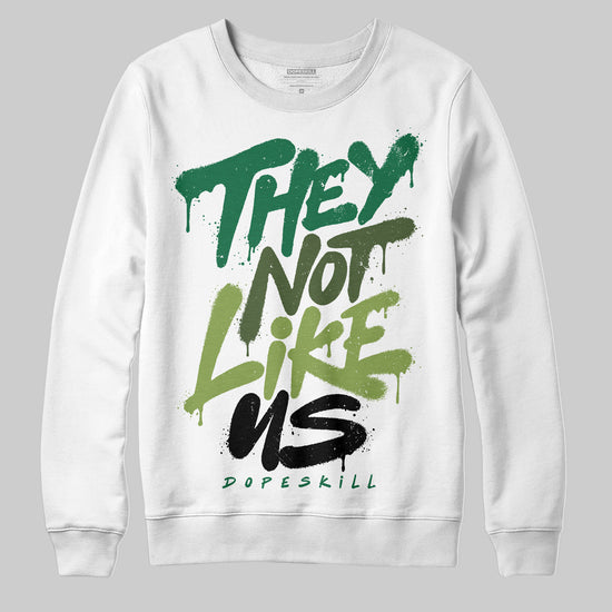 Foamposite Pro 'Pine Green' DopeSkill Sweatshirt They Not Like Us Graphic Streetwear  White