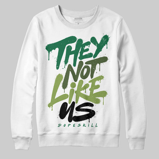 Foamposite Pro 'Pine Green' DopeSkill Sweatshirt They Not Like Us Graphic Streetwear  White