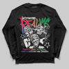 Jordan 11 Retro 285 Atlanta DopeSkill Long Sleeve T-Shirt Distorted Realms Graphic Streetwear - Black