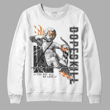 Jordan 3 Retro 'Fear Pack' DopeSkill Sweatshirt You Got All My Love Graphic Streetwear - White