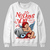 Jordan 11 Retro Cherry DopeSkill Sweatshirt New No Days Off Graphic Streetwear - White