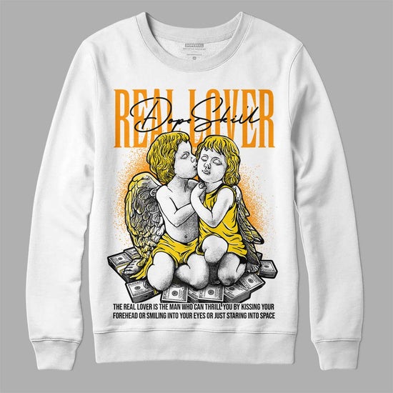 Jordan 6 “Yellow Ochre” DopeSkill Sweatshirt Real Lover Graphic Streetwear - WHite