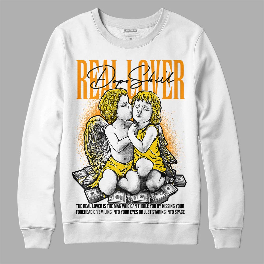 Jordan 6 “Yellow Ochre” DopeSkill Sweatshirt Real Lover Graphic Streetwear - WHite