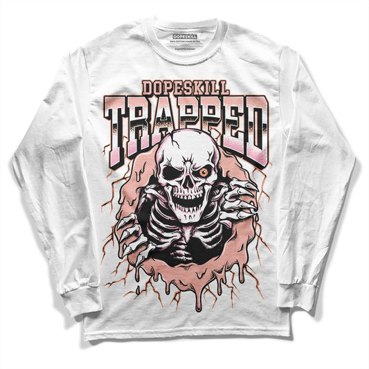 Jordan 11 Low “Legend Pink” DopeSkill Long Sleeve T-Shirt Trapped Halloween Graphic Streetwear - WHite