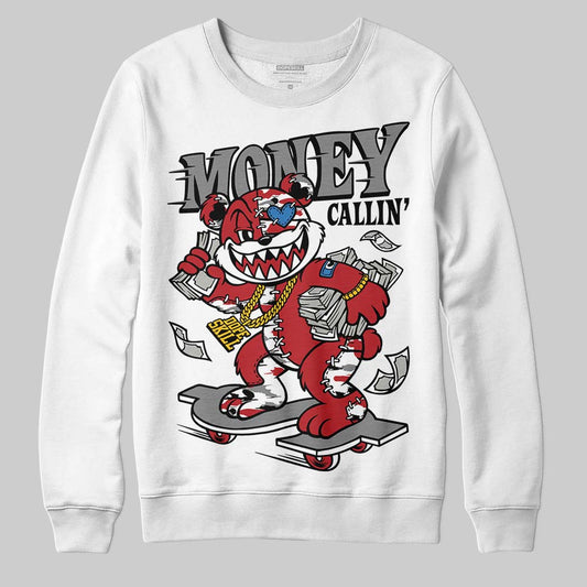 Jordan 8 Retro Bugs Bunny (2025) DopeSkill Sweatshirt Money Callin' Graphic Streetwear - White