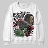 Jordan 4 “Black Cat” (2025) DopeSkill Sweatshirt Stressless Graphic Streetwear - White
