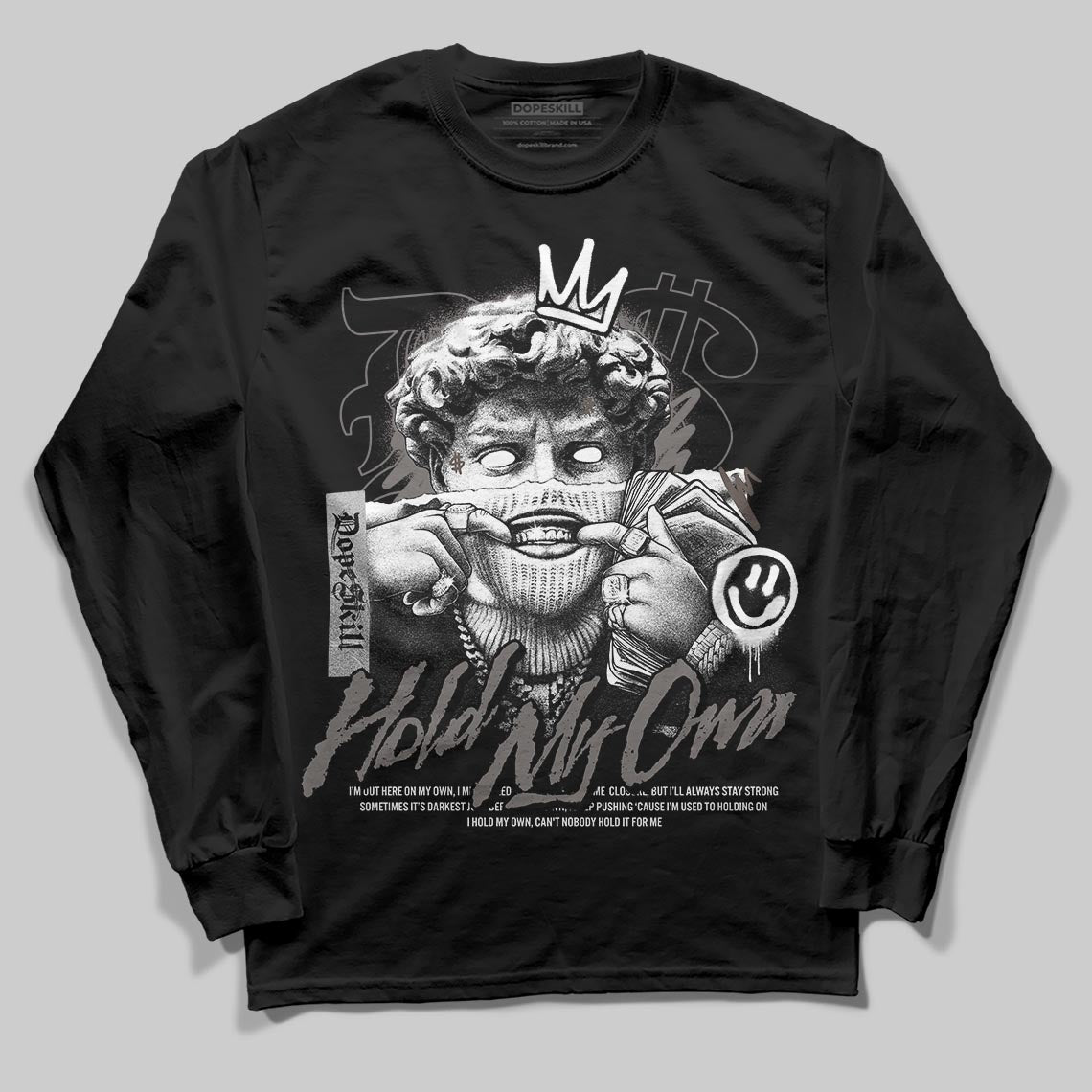 Jordan 4 Retro Cave Stone DopeSkill Long Sleeve T-Shirt In My Way Graphic Streetwear - Black