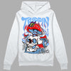 Jordan 9 Powder Blue DopeSkill Hoodie Sweatshirt Trippin Graphic Streetwear - White 