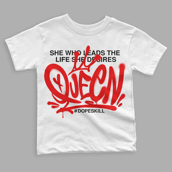 Jordan 12 “Cherry” DopeSkill Toddler Kids T-shirt Queen Graphic Streetwear - White 