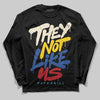Jordan 17 Retro Low SP Infinite Archives DopeSkill Long Sleeve T-Shirt They Not Like Us Graphic Streetwear - black