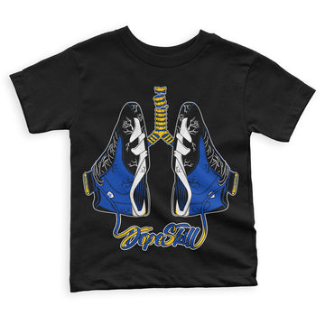 Jordan 14 “Laney” DopeSkill Toddler Kids T-shirt Breathe GraphicStreetwear - Black 