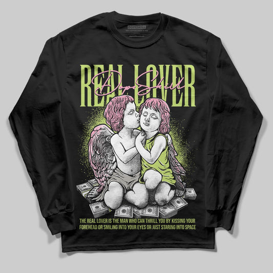 Chase B x Travis Scott x Jordan Jumpman Jack DopeSkill Long Sleeve T-Shirt Real Lover Graphic Streetwear - Black
