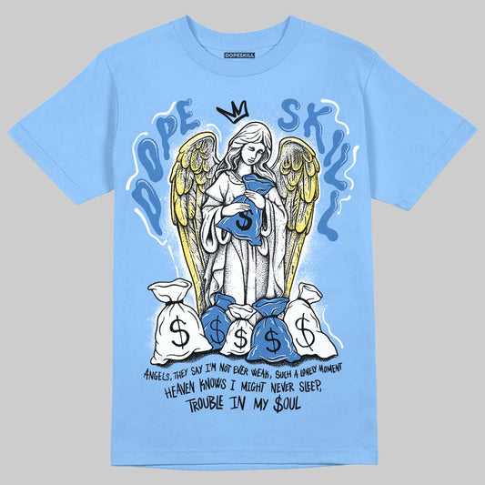 Vans Knu Stack Vintage Satin Dream Blue DopeSkill Blue T-shirt Angels Graphic Streetwear