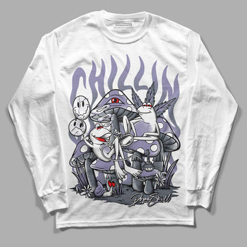 Jordan 5 Retro Low Indigo Haze DopeSkill Long Sleeve T-Shirt Chillin Graphic Streetwear - White